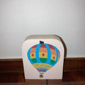 The Cat's Meow #267 Hot Air Balloon 1996 Wooden Shelf Sitter